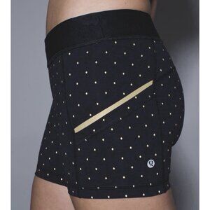 Lululemon Most Popular Discontinued What The Sport Short  Black And Gold Size 4